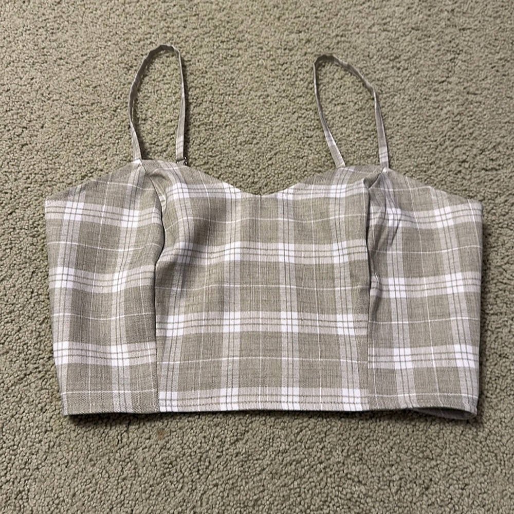 Green Crop top